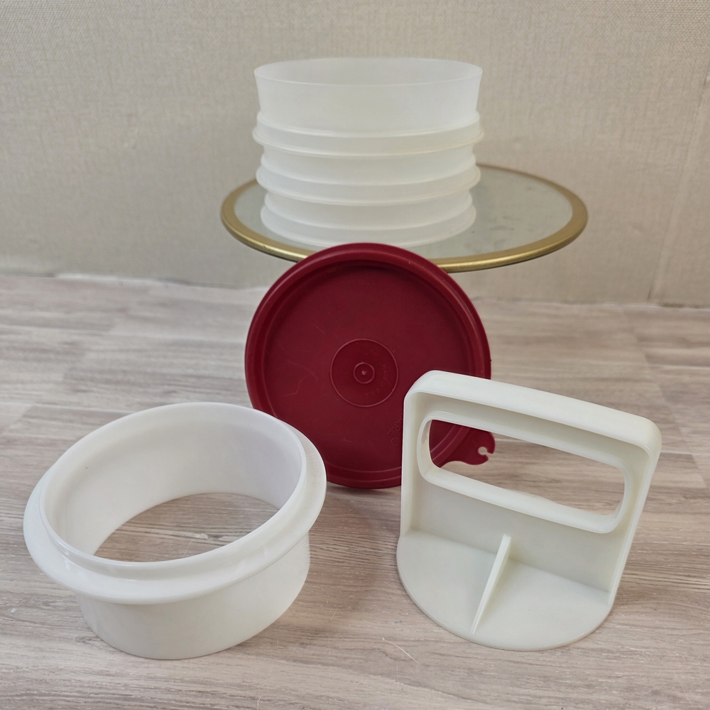 Tupperware Hamburger Keepers And Press